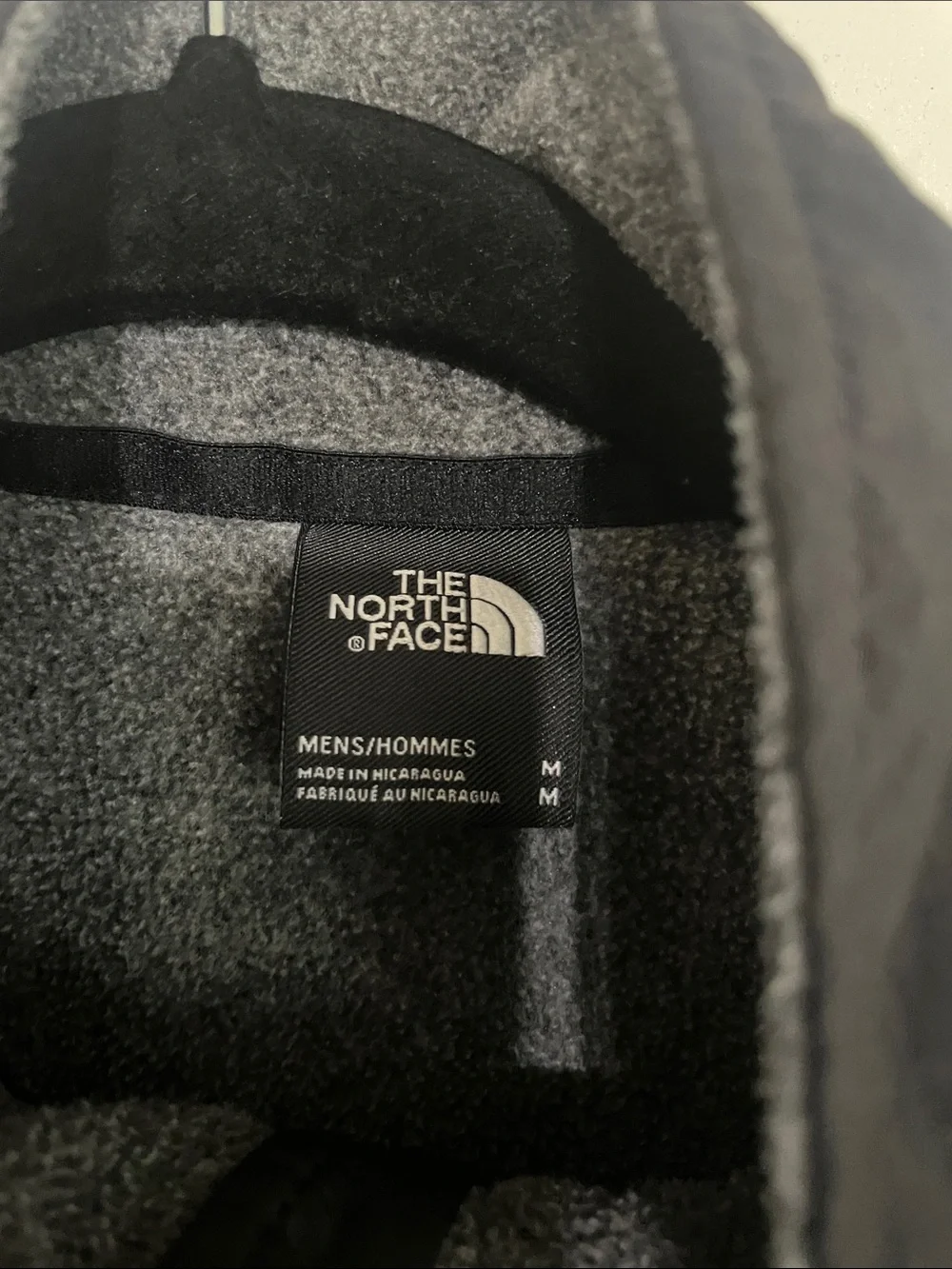 The North Face Black and Gray Fleece Pullover Jacket